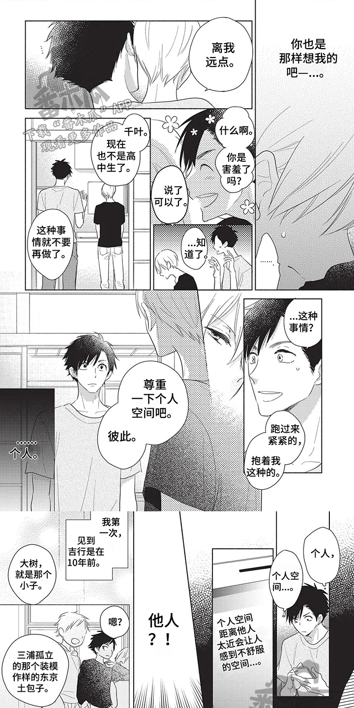 色彩因你而变得鲜活漫画,第7章：距离1图
