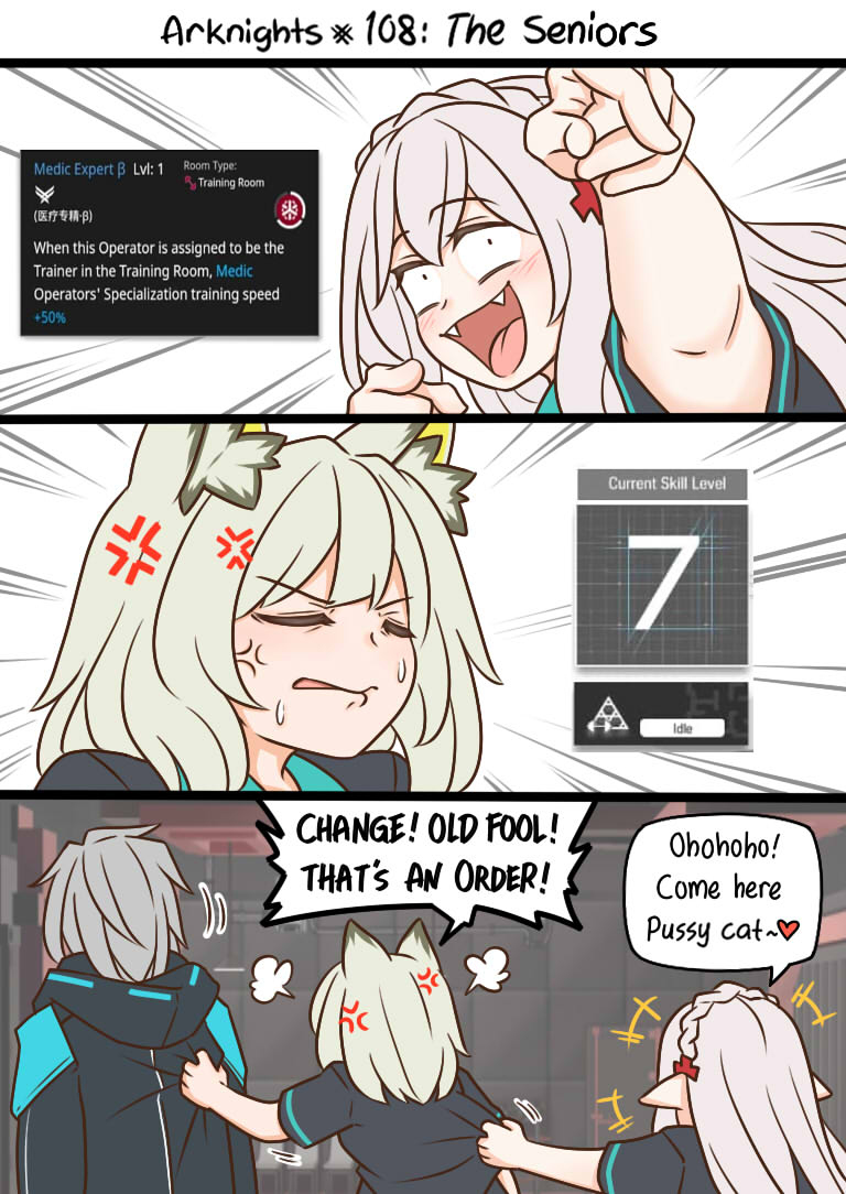明日方舟中老年博士漫画,108 技高一筹2图